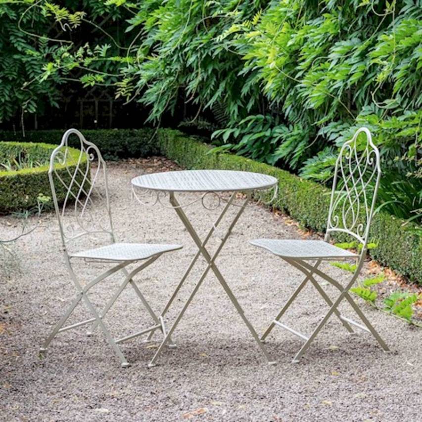 Avalon 3 piece bistro set - cream