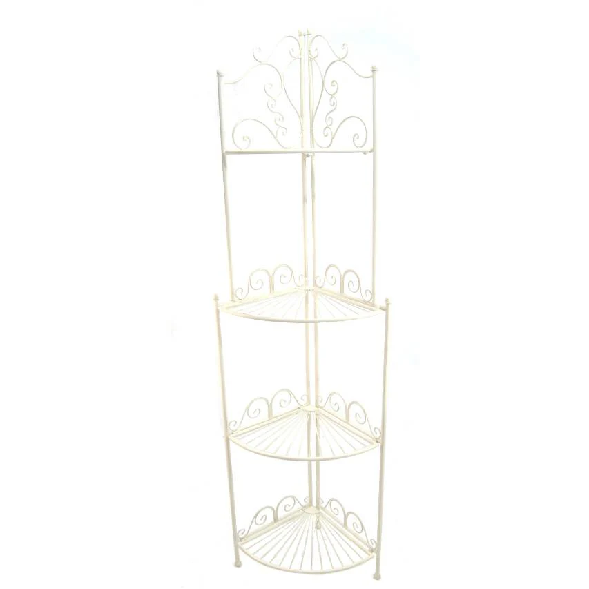 Blaisdon 4-tier corner shelf - cream - Image 2