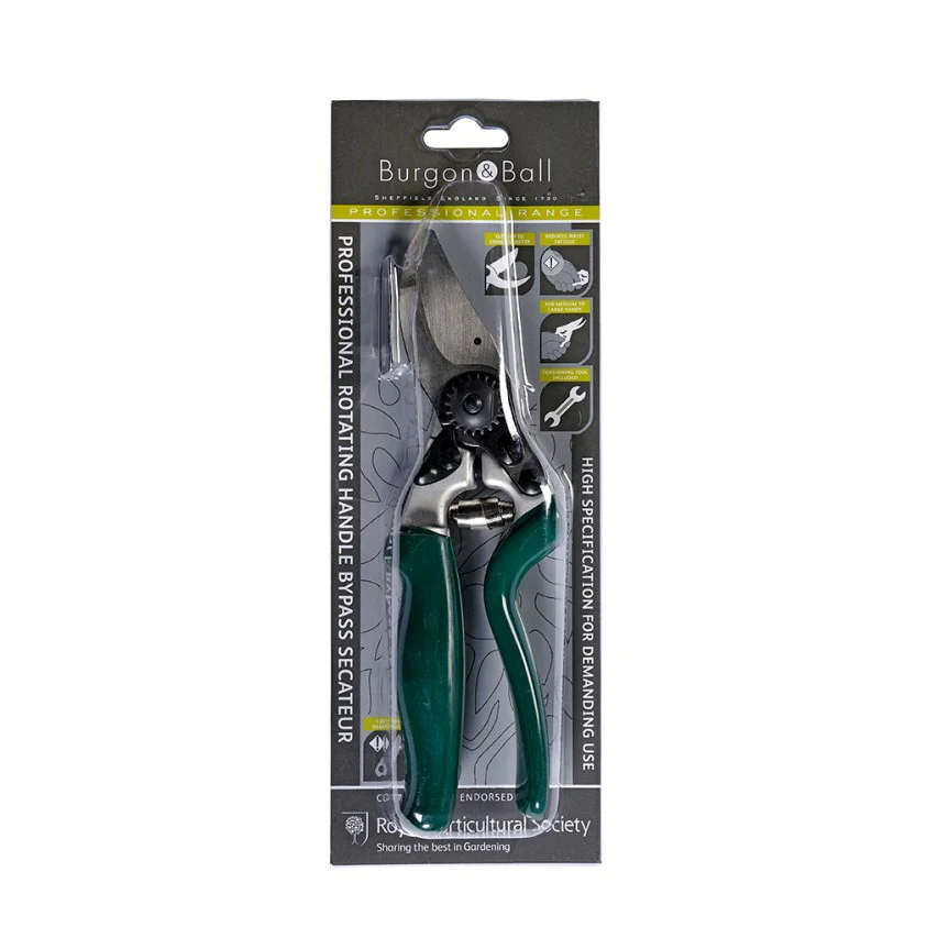 Burgon and Ball RHS professional rotating handle bypass secateurs - Image 2