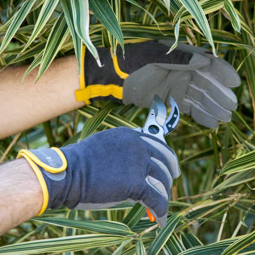 Gardening gloves - grey corduroy - Image 2