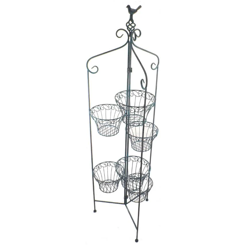 Folding 6 pot holder - antique blue - Image 3