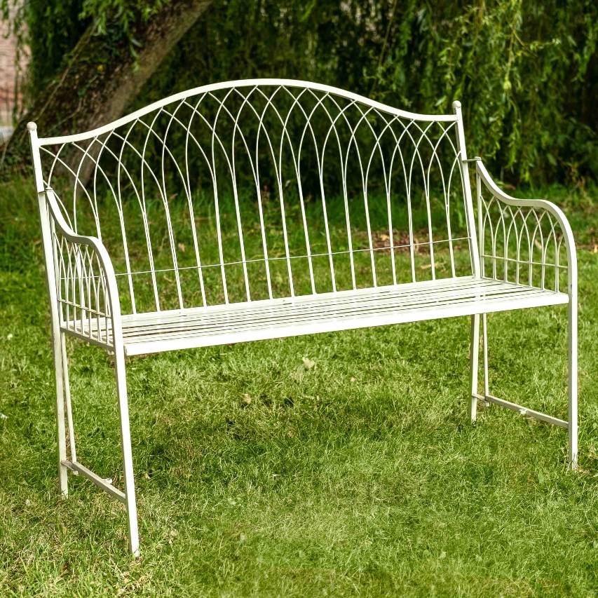 Hampton bench - cream