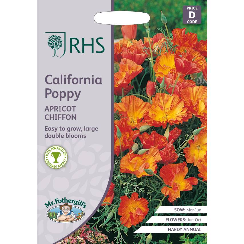 RHS California poppy 'Apricot Chiffon'