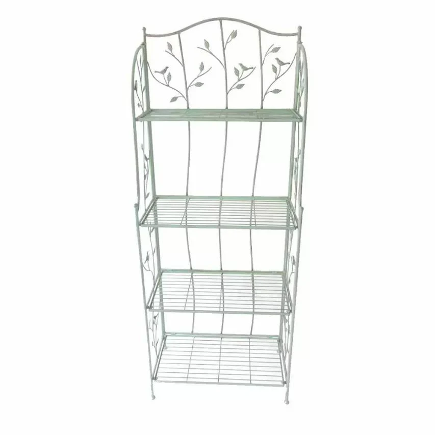Woodland folding 4-tier shelf - green - Image 3
